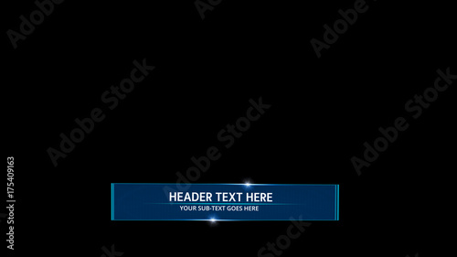 Twirling Blue Lower Third