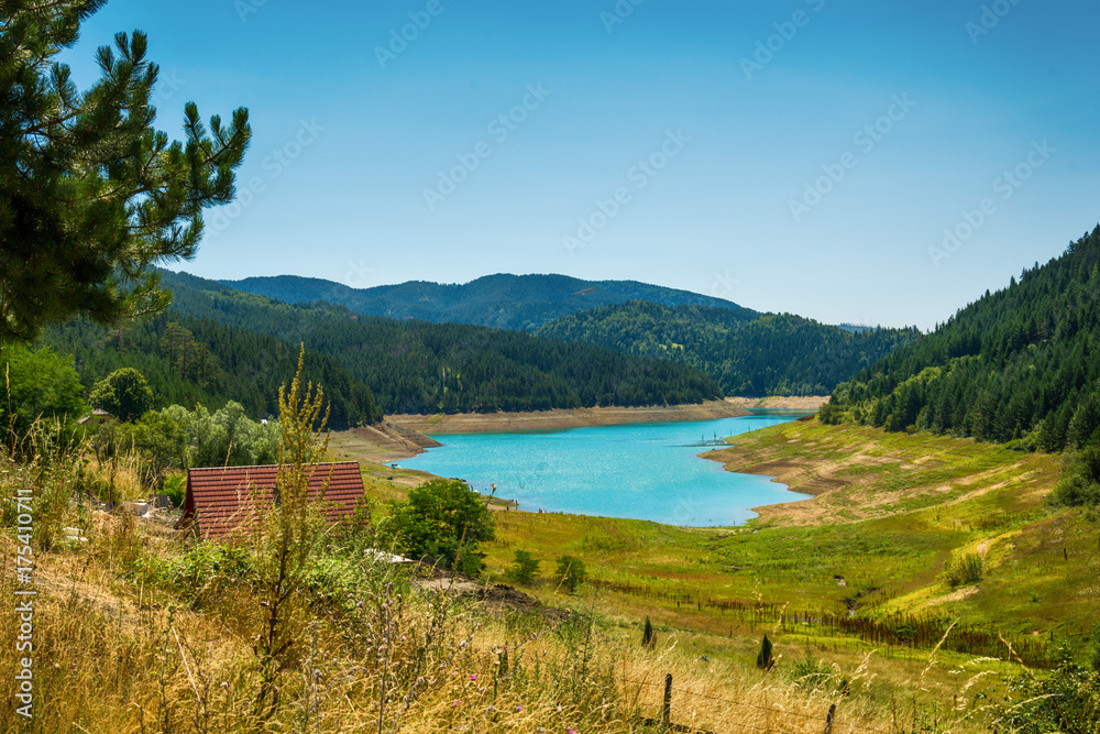 Fototapeta premium Lake Zaovine in Serbia