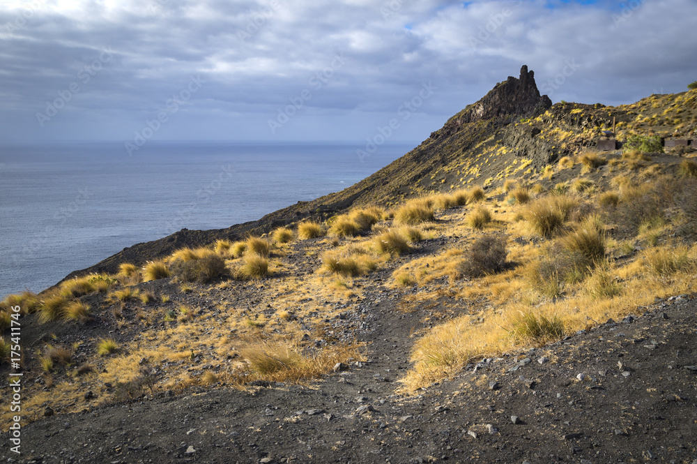Rocky atlantic coast of Gran Canaria island