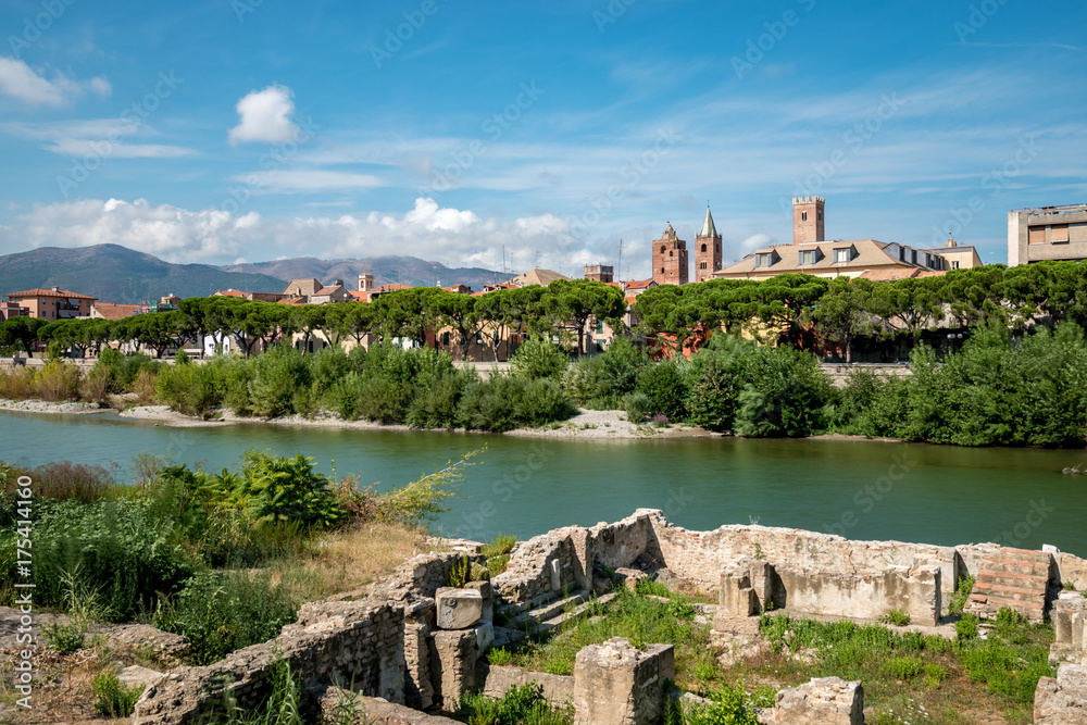 Fototapeta premium View of the old of Albenga