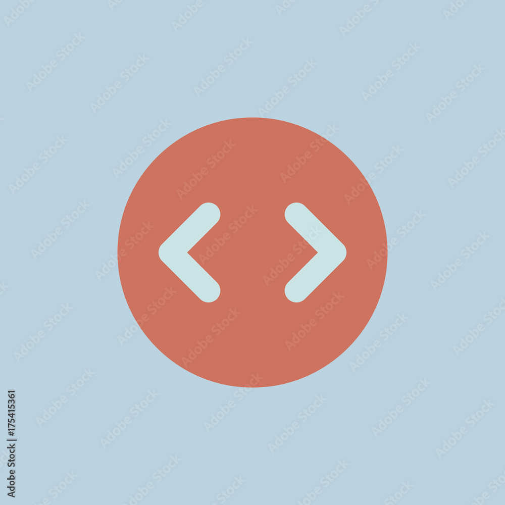 Vector of computer code icon Vector of computer code icon
