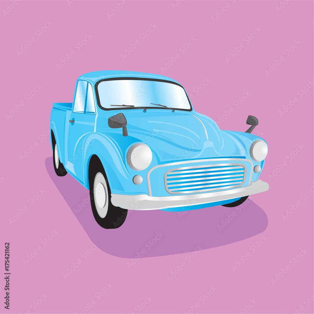 Graphic, Ancient car Classic car with colorful, Vector illustration