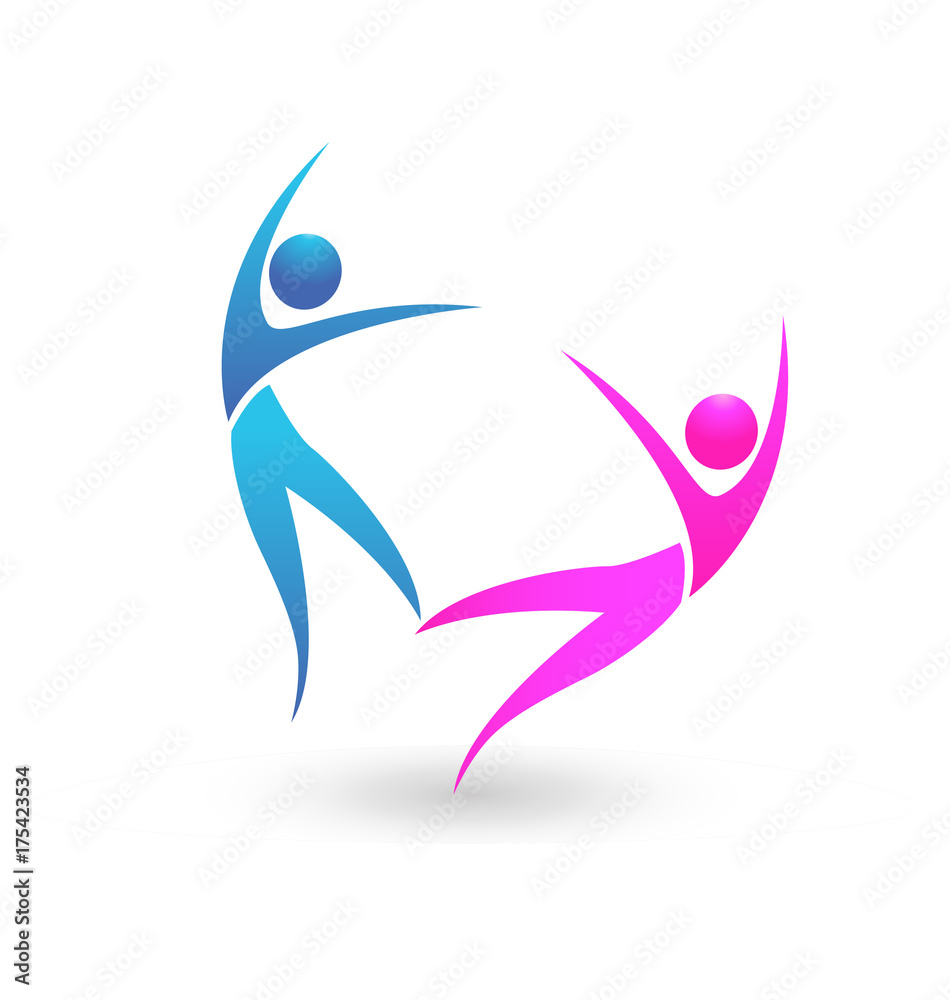 People couple dancing icon vector People couple dancing icon vector