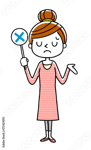 Wallpaper Mural 若い女性：回答、不正解 Torontodigital.ca