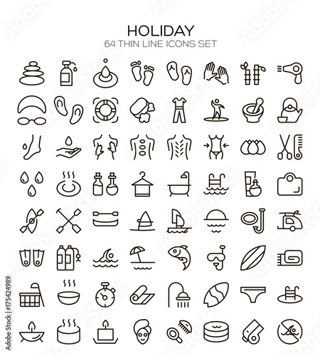 Holiday icon set