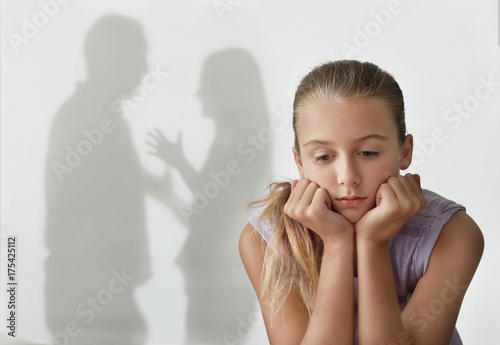 Little girl and silhouettes...