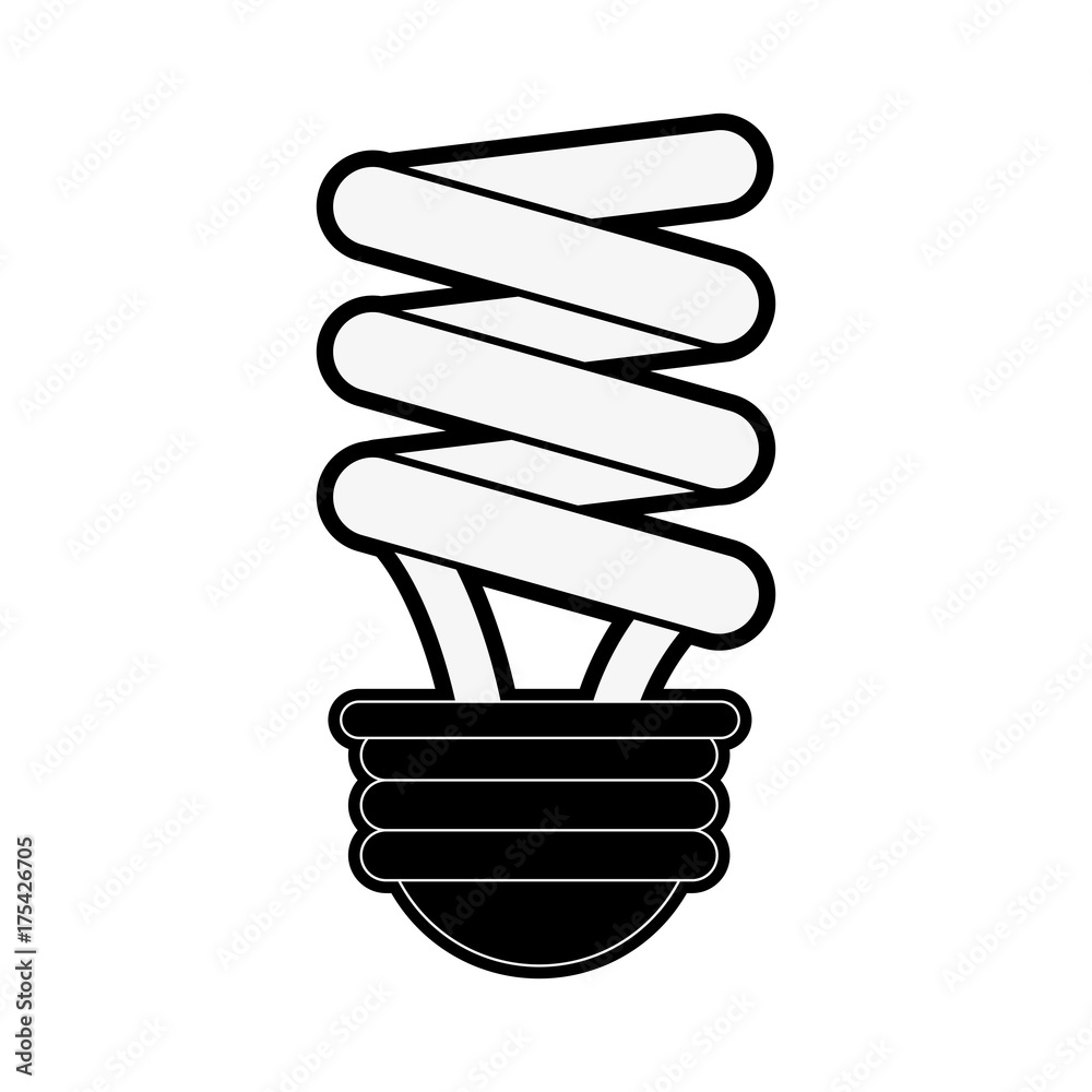 energy saving lightbulb eco friendly icon image vector illustration design black and white energy saving lightbulb eco friendly icon image vector illustration design black and white