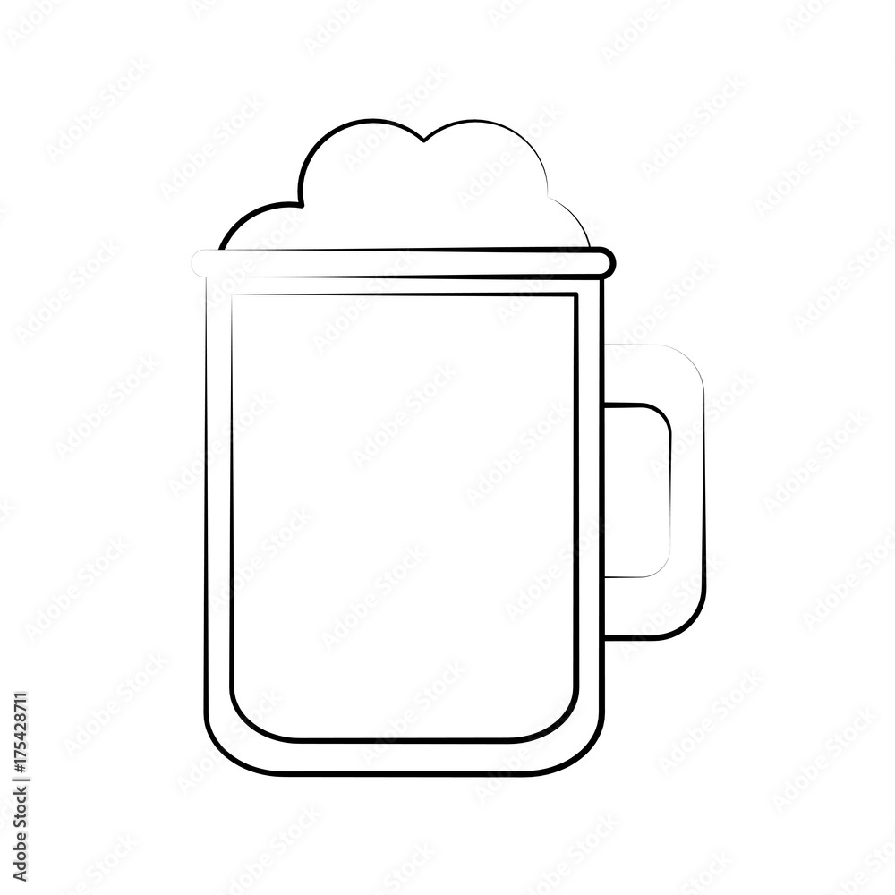 beer glass icon image vector illustration design black sketch line beer glass icon image vector illustration design black sketch line