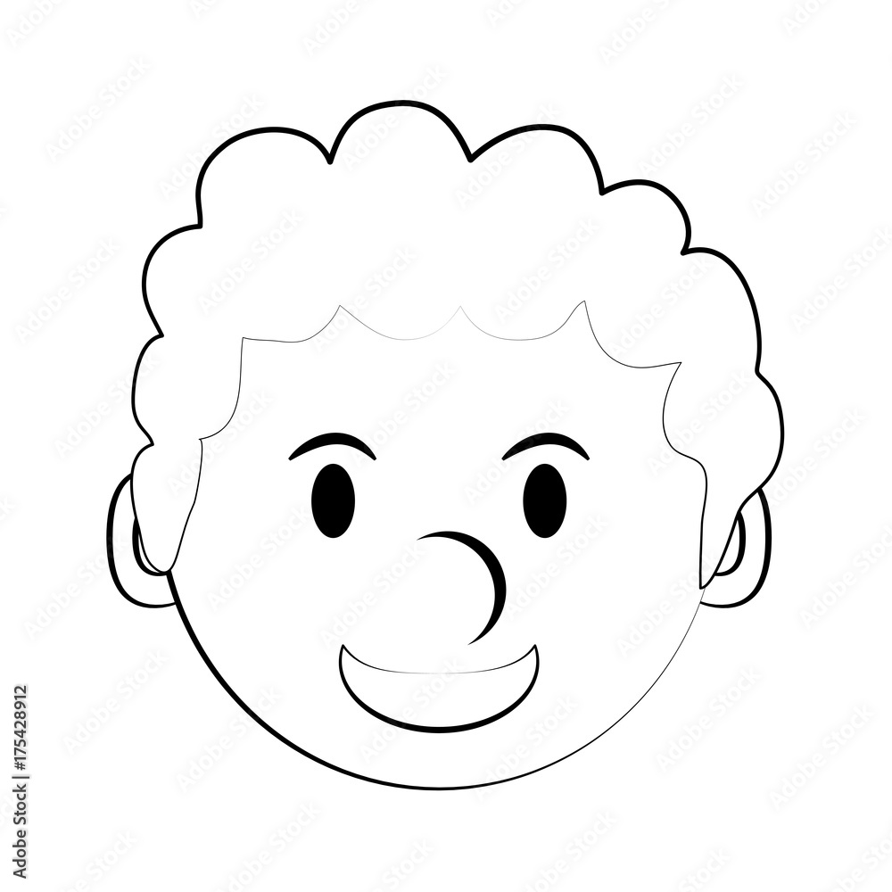 happy man smiling cartoon icon image vector illustration design black sketch line happy man smiling cartoon icon image vector illustration design black sketch line