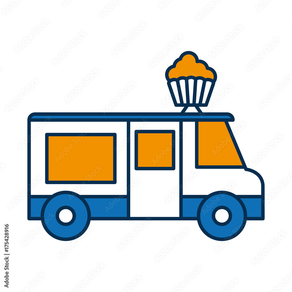 Fototapeta premium food trucks design