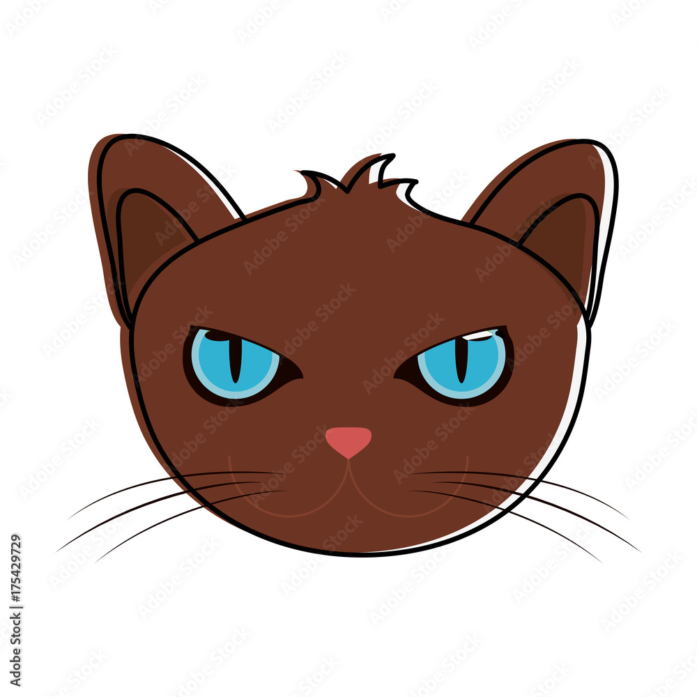 cat face icon image vector illustration design cat face icon image vector illustration design