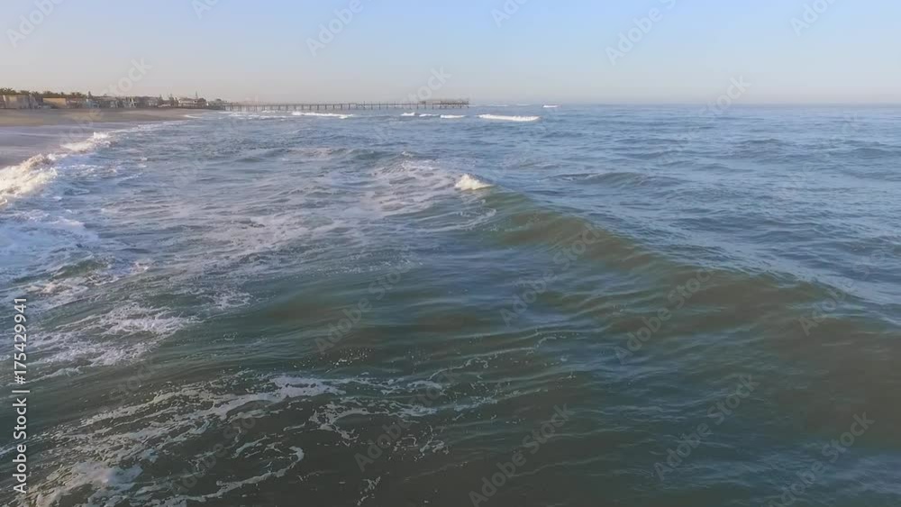 Sea waves arrive on the beach of Africa. Sea waves arrive on the beach of Africa.