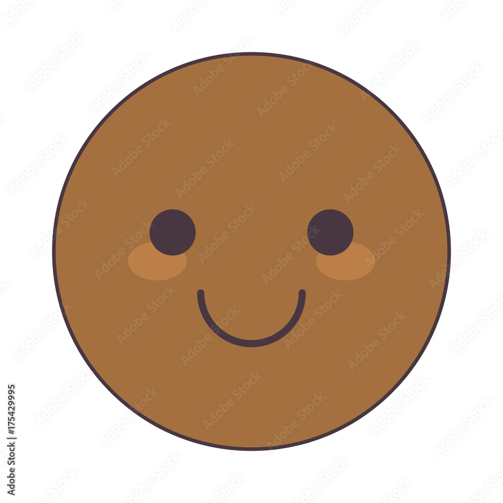 Fototapeta premium cute smiley face icon