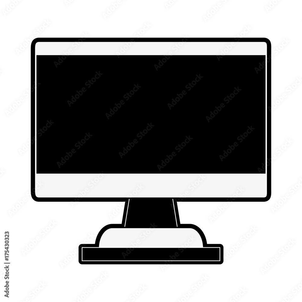computer blank screen icon image vector illustration design computer blank screen icon image vector illustration design