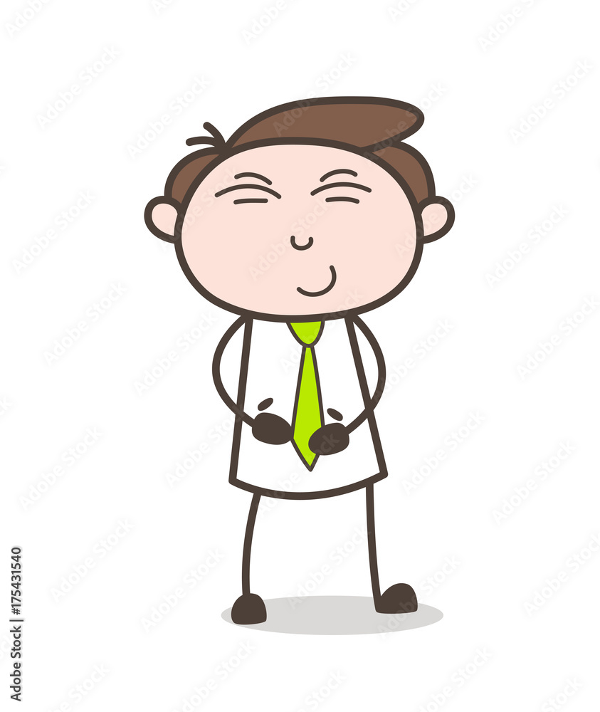 Funny Man Smiling Expression Vector Illustration Funny Man Smiling Expression Vector Illustration
