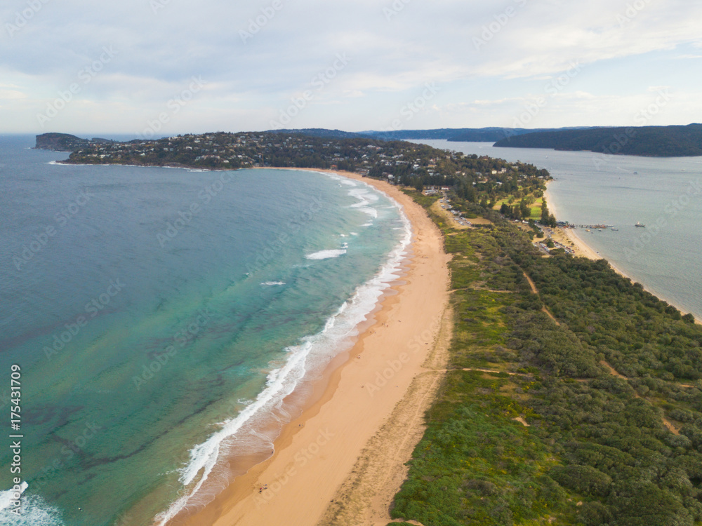 A view of Palm Beach, Sydney from Barrenjoey Head.