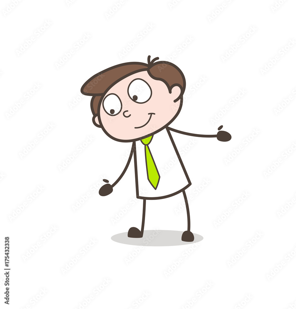 Cartoon Young Boy in Cool Mood Vector Illustration Cartoon Young Boy in Cool Mood Vector Illustration