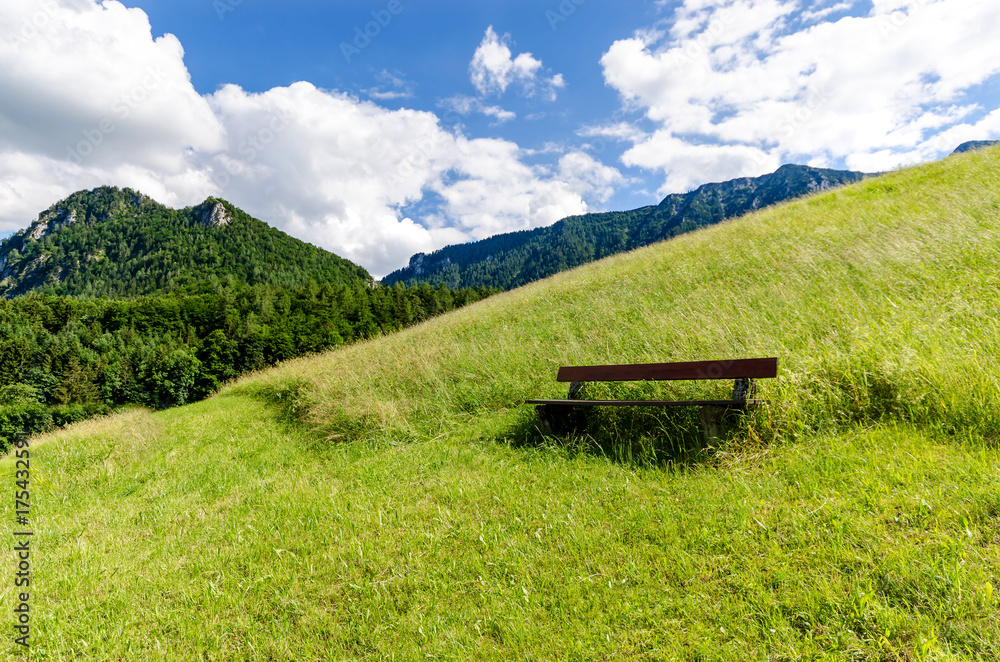 Rastplatz in den Bergen, Urlaubsregion Bayern Rastplatz in den Bergen, Urlaubsregion Bayern