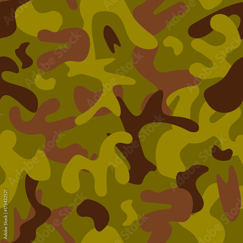 Universal hunter khaki seamless pattern abstract fill military background vector illustration.