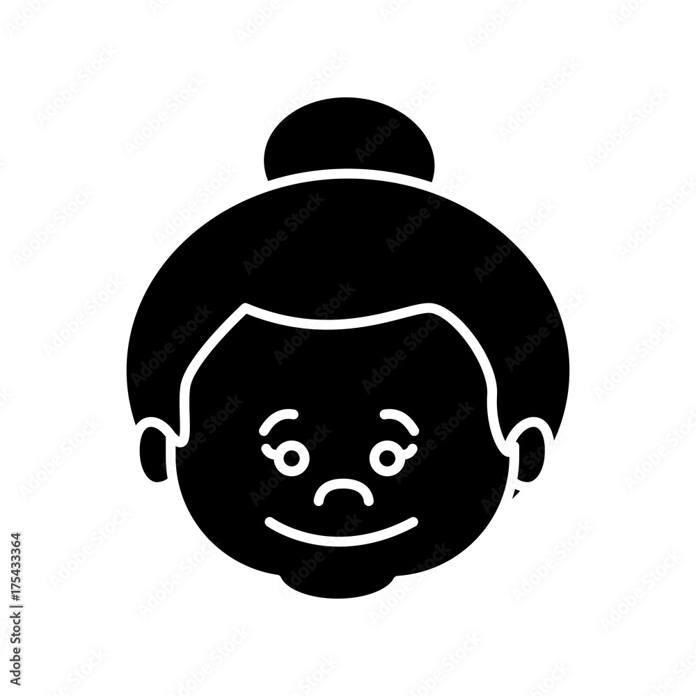 Cute grandmother cartoon icon vector illustration graphic design Cute grandmother cartoon icon vector illustration graphic design