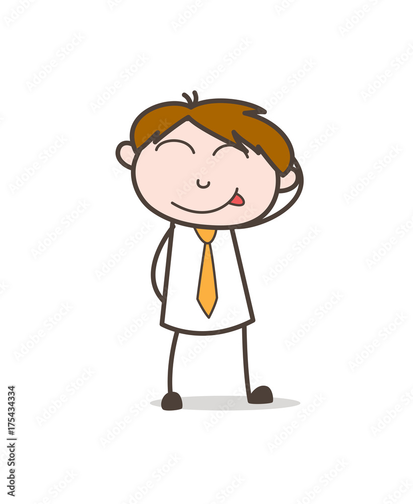 Naughty Shy Boy Smiling Face Vector Naughty Shy Boy Smiling Face Vector