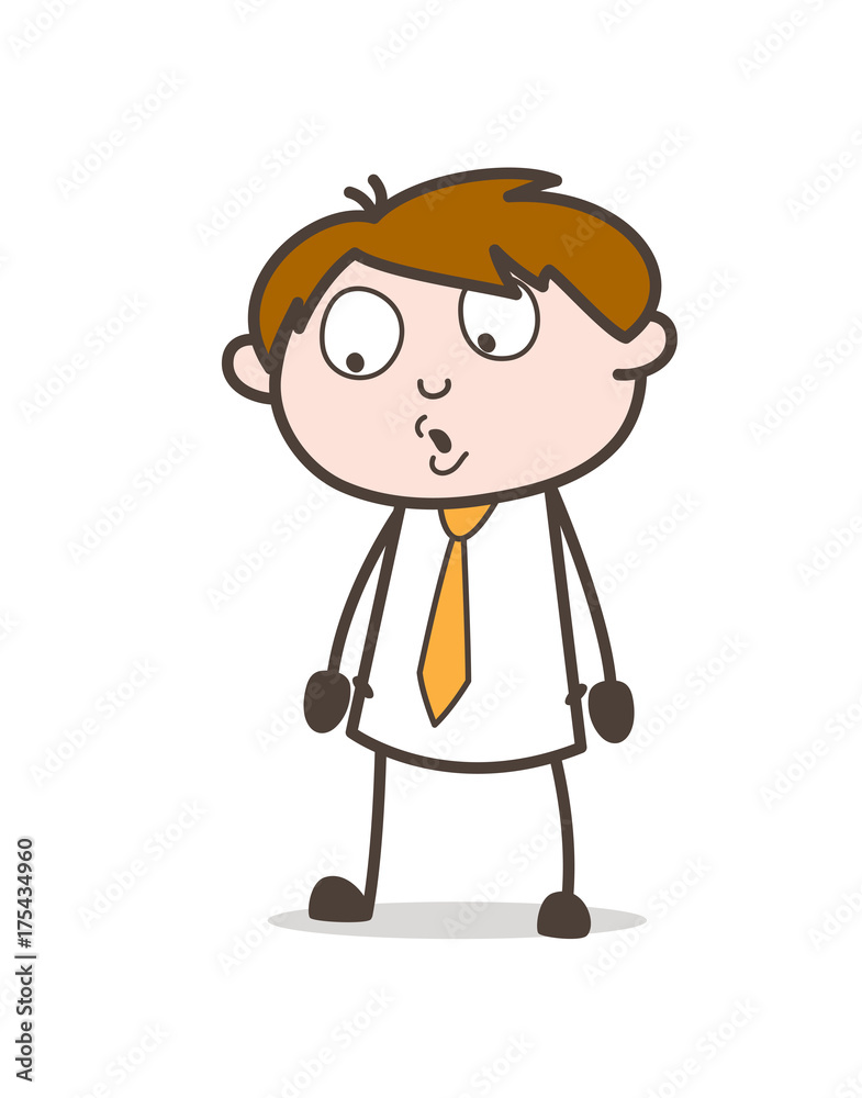 Surprised Client Staring Vector Illustration Surprised Client Staring Vector Illustration