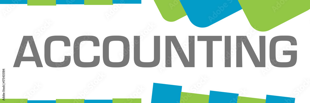 Accounting Green Blue Shapes Horizontal Accounting Green Blue Shapes Horizontal