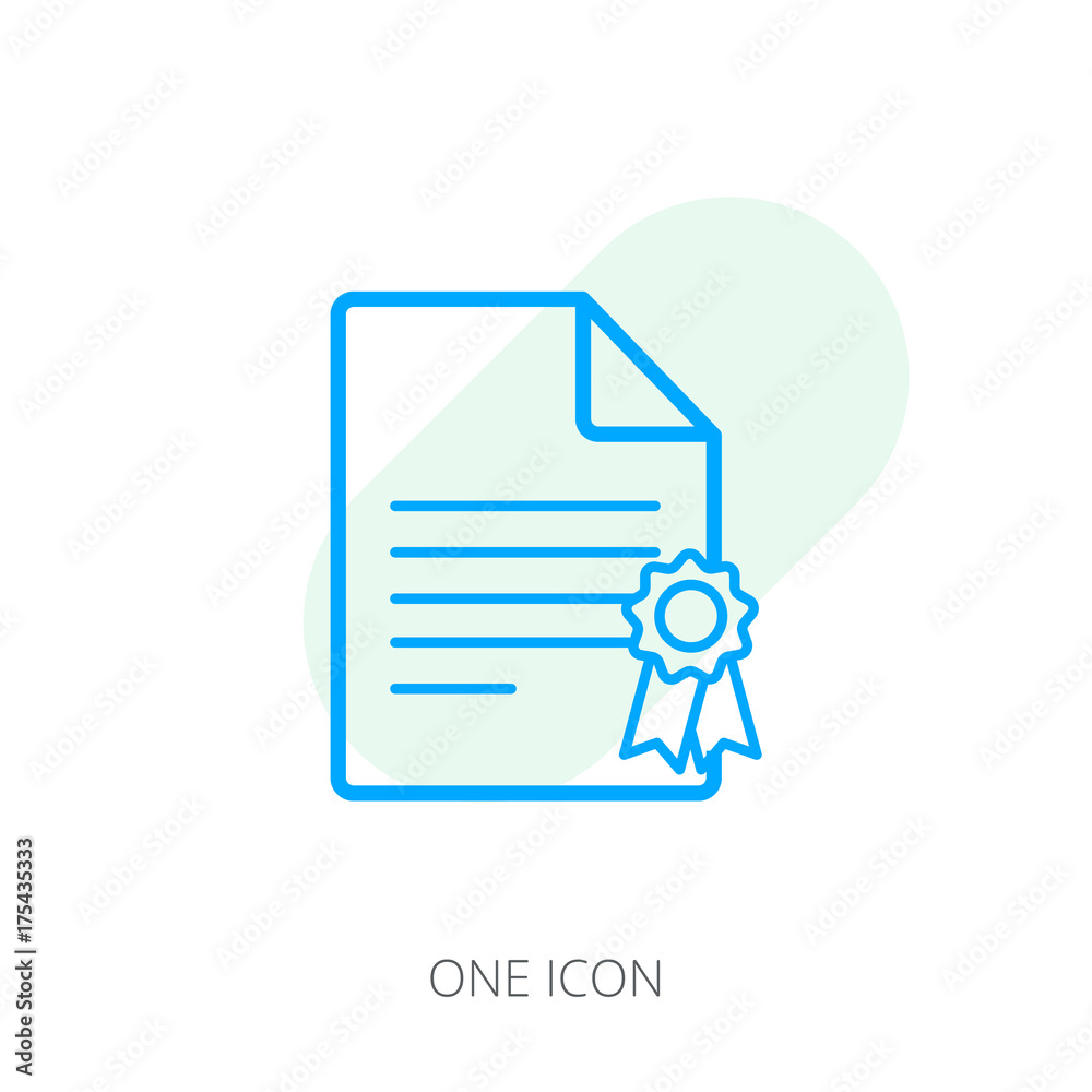 The certificate icon