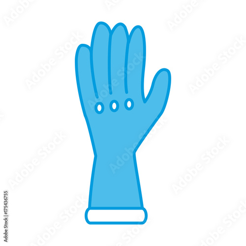 Cleaning glove isolated icon vector illustration graphic design