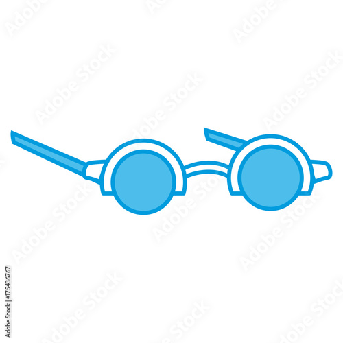 Old glasses isolated icon vector illustration graphic design