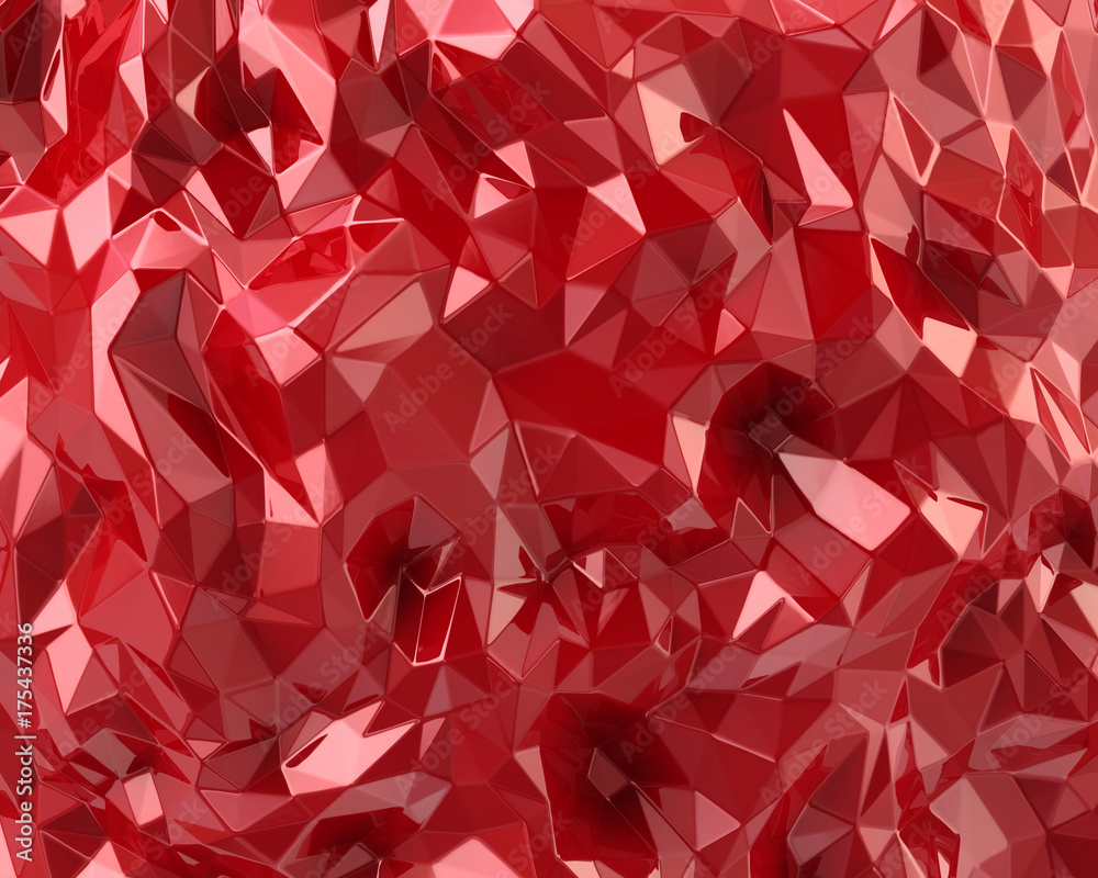 Red crystal background Red crystal background