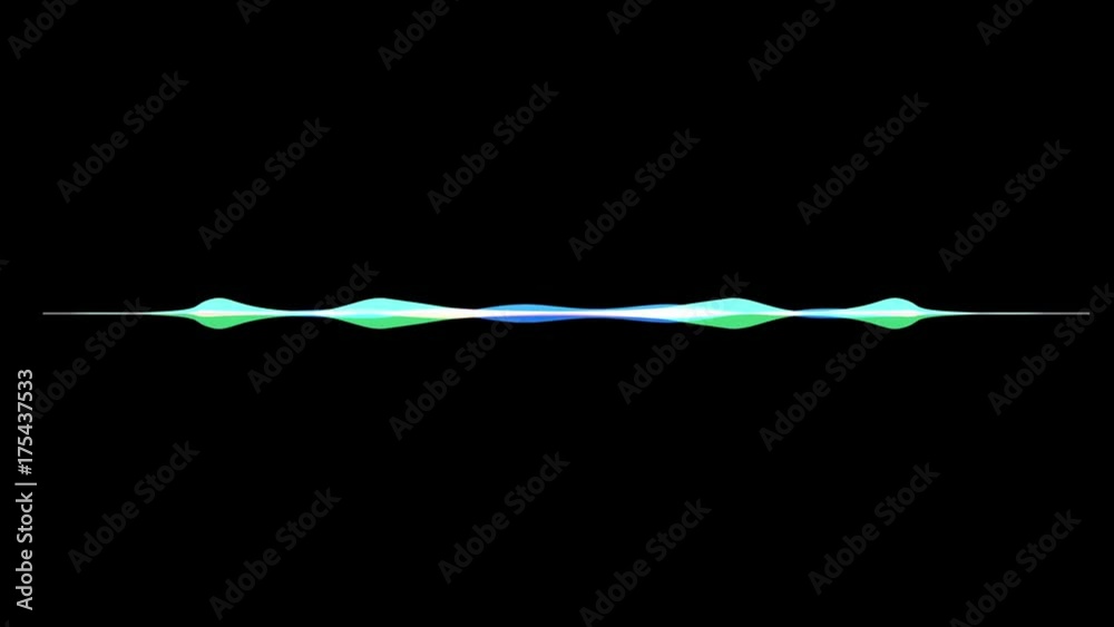 colorful waveform, imagination of voice record, artificial intelligence