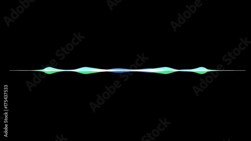 colorful waveform, imagination of voice record, artificial intelligence