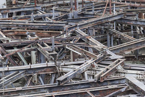 rusty industrial scenery