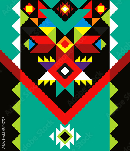 aztec pattern colorful 