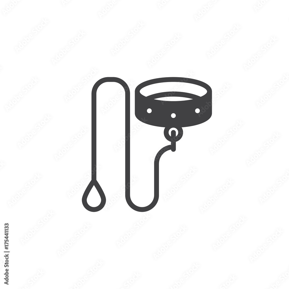 Dog leads icon vector, filled flat sign, solid pictogram isolated on white. Symbol, logo illustration. Dog leads icon vector, filled flat sign, solid pictogram isolated on white. Symbol, logo illustration.