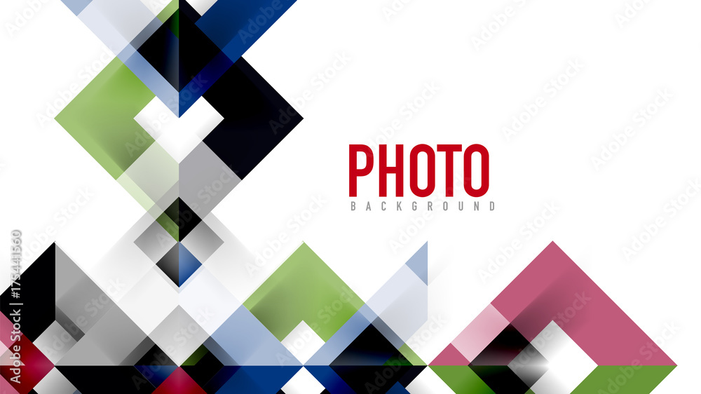 Business presentation geometric template Business presentation geometric template