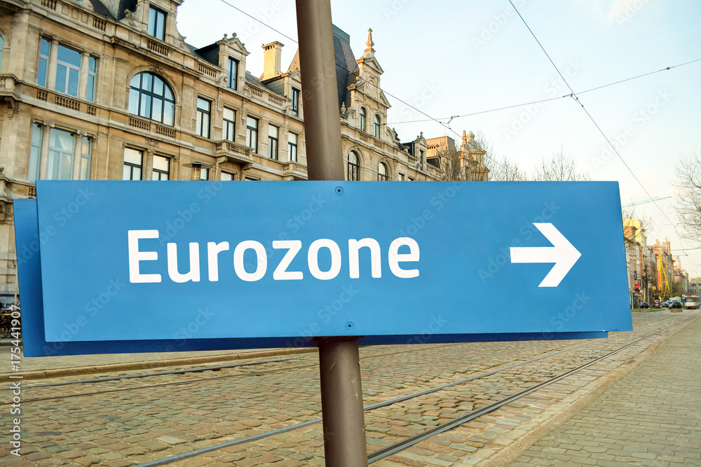 Obraz premium Schild 211 - Eurozone