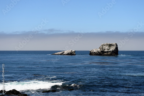 Beautiful seascape along the Pacific coast, California, USA © Talulla