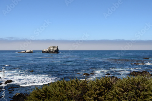 Beautiful seascape along the Pacific coast, California, USA