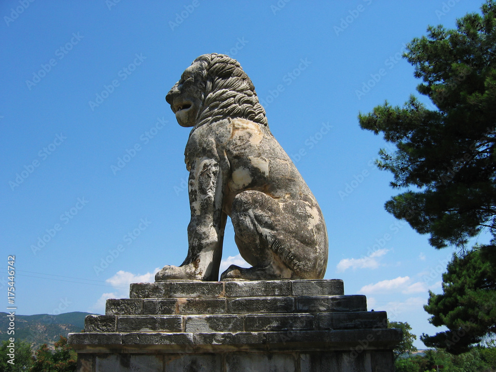 Lion of Amphipolis Macedonia Greece