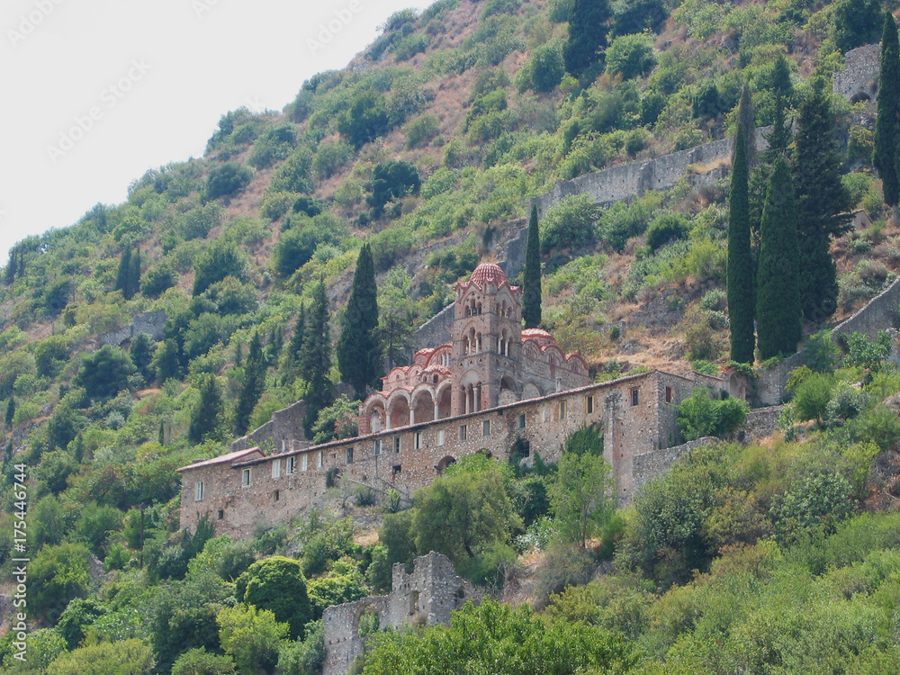 Fototapeta premium Medieval city of Mystras Laconia Greece
