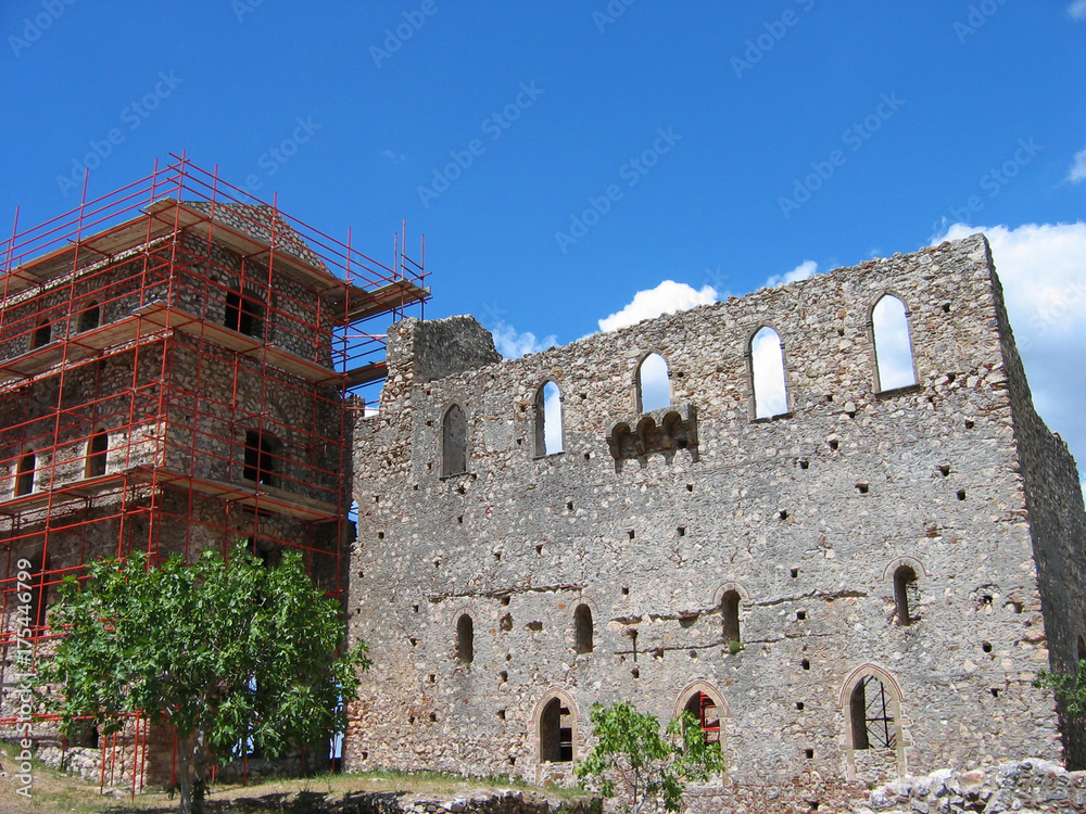 Medieval city of Mystras Laconia Greece