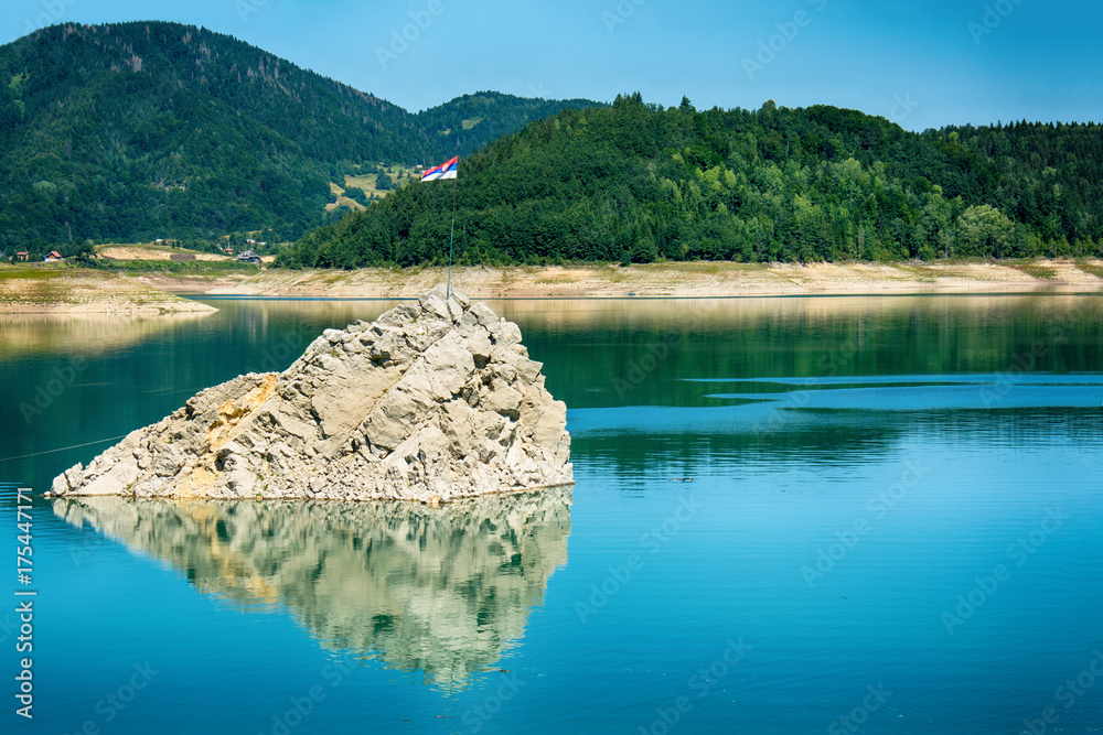 Fototapeta premium Lake Zaovine in Serbia