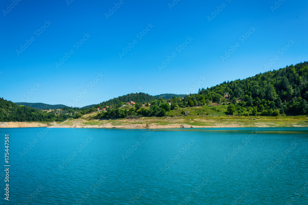 Lake Zaovine in Serbia