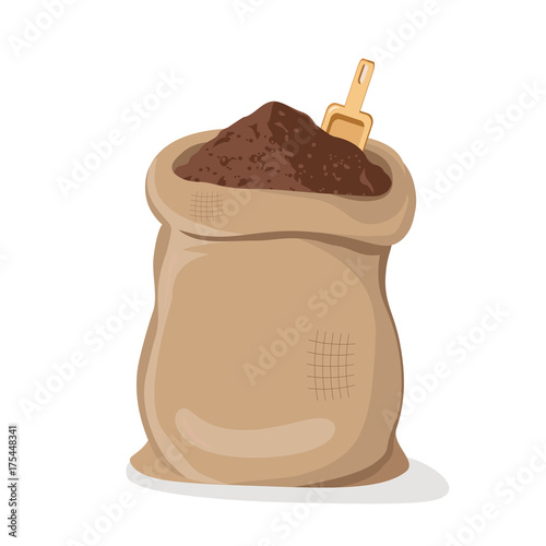 Pile Cocoa Powder in Sack