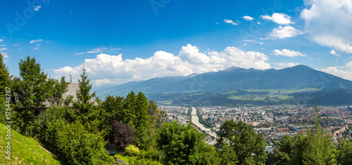 Panoramic view of Innsbruck photo