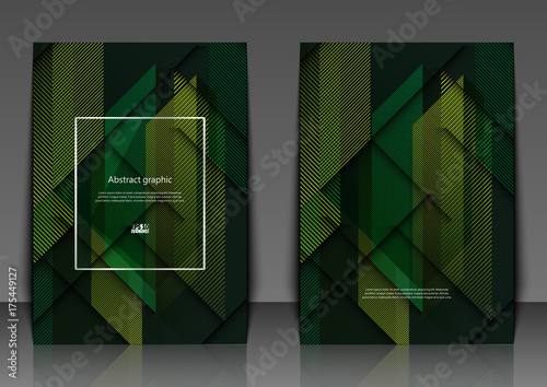 Vector geometric abstract background with squares and lines. Flyer template with abstract background. Eps10 Vector illustration.