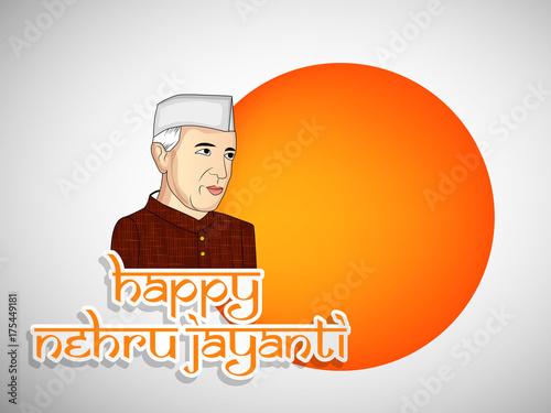 Illustration of background for Jawaharlal Nehru Jayanti