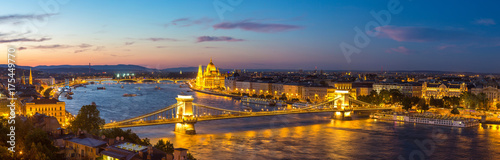 Canvas Print Panoramic view of Budapest